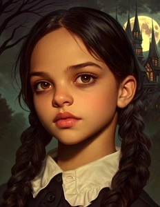 "Wednesday Addams 11" 8.5x11 Fine Art Print Limited to 20 Hand-Numbered Copies - Picture 1 of 1