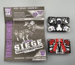 Transformers Laserbeak & Ravage Complete Siege Micromasters Soundwave Spy Patrol - Picture 1 of 3