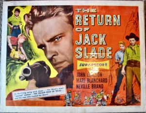 VINTAGE ORIGINAL 1956 HALF SHEET POSTER "THE RETURN OF JACK SLADE" - Bild 1 von 1
