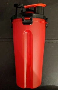 Dog Pet Travel Food and Water Bottle, Dual Chamber Design, Hike, Camping, RED - Picture 1 of 3