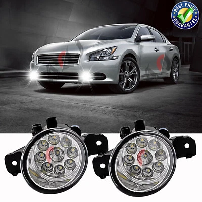 2X Parachoques Blanco LED Luz Antiniebla Controlador Para Infiniti JX35 QX60 2013-2015 Foto 1 de 4
