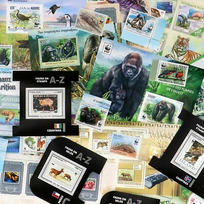 Stamp Collection WWF 20+ Different Sets Topical Stamps MNH Sets - Image 1 of 4