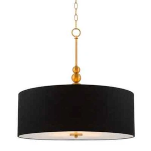 Kira Home Adelade 22" Modern 3-Light Drum Pendant Chandelier 3 colors are availa - Picture 1 of 32