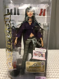 Barbie Stardoll Angelo Caduto Jeans Bang Cappotto Viola Ciglia Radicate Mattel 2011 - Foto 1 di 3