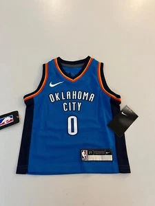 Camiseta deportiva Nike Russell Westbrook OKC Thunder NBA azul Swingman niño pequeño 2T - Imagen 1 de 5