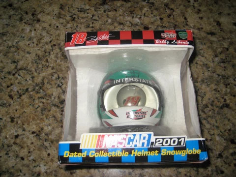 NASCAR 2001 Collectible Helmet SNOWGLOBE #18 BOBBY Labonte!!! RARE! Cover