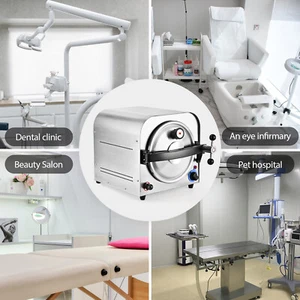 14L Mini Dental Autoclave Steam Sterilizer Medical TR250E Sterilizing Machine - Imagen 1 de 11