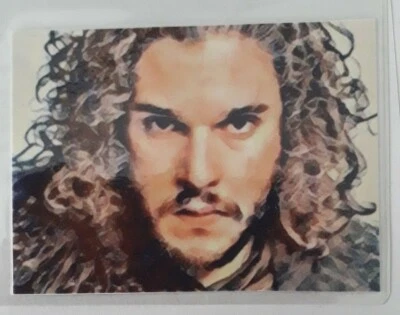  N 2 piezas aceo impresión original laminado película película Jon nieve juego de tronos  Foto 1 de 2