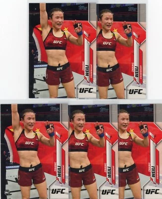 2020 Topps UFC Zhang Weili RC Lot of 10 UFC Champion - Image 1 of 4