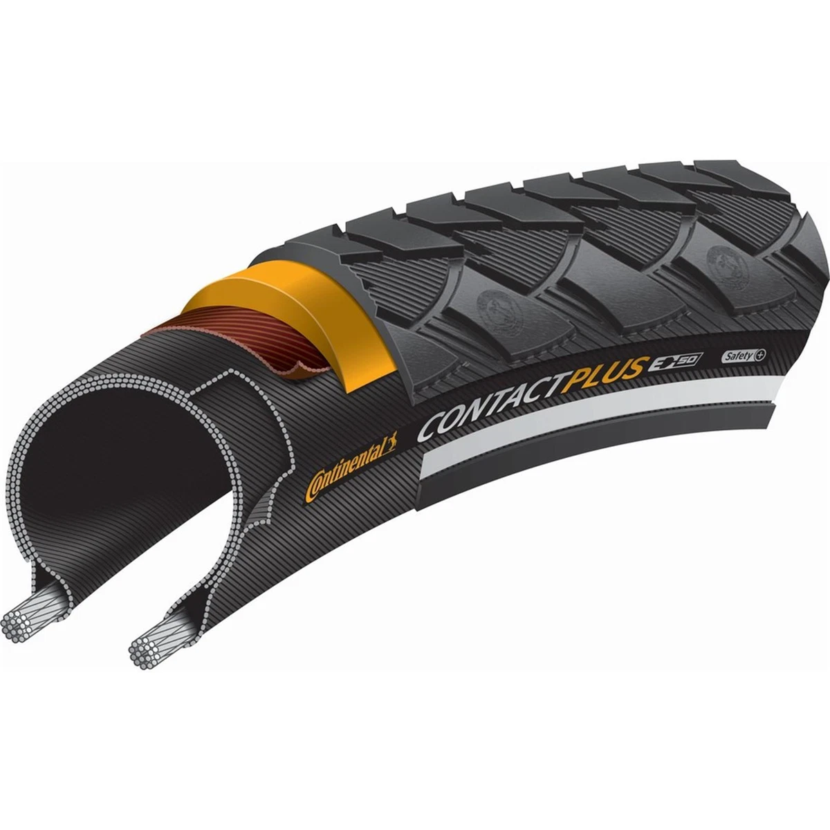 Continental Ride Tour Reifen Set – 2 Reifen 42-622 + 2 Schläuche, Mit Reflexstreifen