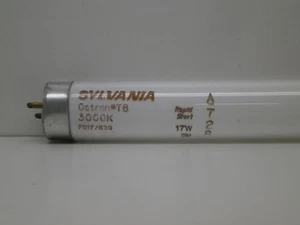 (4-Pack) Sylvania FO17/830 17W Fluorescent Tube Lamp Light Bulb 3000K USA F17T8 - Picture 1 of 1