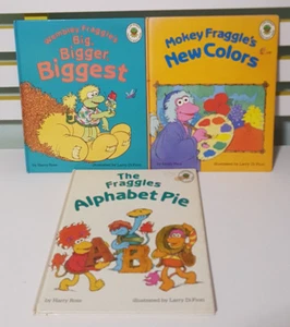 ¡JUEGO DE 3 LIBROS DE TAPA DURA FRAGGLES! ¡LIBROS INFANTILES JIM HENSON! - Imagen 1 de 2