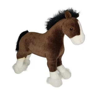 Gund Clyde Dark Brown Clydesdale Horse Plush 14" Large Stuffed Animal - Picture 1 of 8