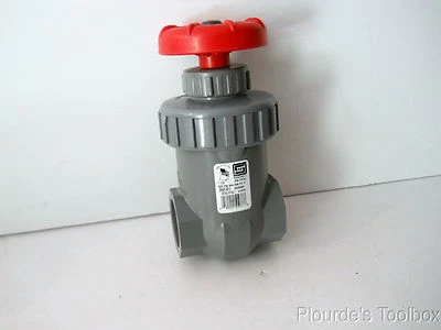New Spears Sch 80 CPVC 1-1/4" Socket Weld Gate Valve, 2032-012C, 200 PSI - Image 1 of 4