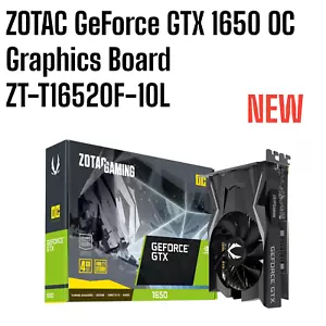 ZOTAC GeForce GTX 1650 OC Graphics Board ZT-T16520F-10L VD7269 4GB New w/box F/J - Picture 1 of 9