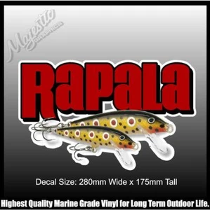 RAPALA - SPOTTED DOG - 280mm x 175mm - DECAL - Foto 1 di 1