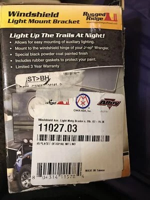 Omix-ADA 11027.03 2007-2018 Jeep Wrangler JK Kit de soporte de montaje de luz negra Foto 1 de 3