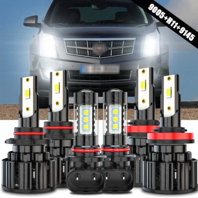 For Cadillac SRX 2010 2011 2012 2013 2014 2015 - LED Headlight Fog Light Bulbs - Image 1 of 4