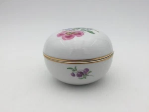 Meissen Deckeldose - Schmuckdose - Bunte Blume - Vergissmeinnicht - Bild 1 von 7