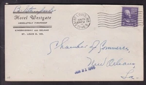 ST. LOUIS, MO. 1946, HOTEL WESTGATE "FIREPROOF" - Picture 1 of 2