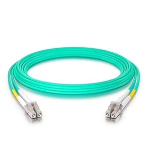 OM3 LC à LC Câble Fibre Optique 50m 50/125 Multimode Duplex Jarretière Optiqu... - Photo 1/6