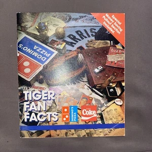 Tigres de Detroit Datos Divertidos Dominó Pizza Coca-Cola Anuncio Folleto Efímero Extracción Falta - Imagen 1 de 8