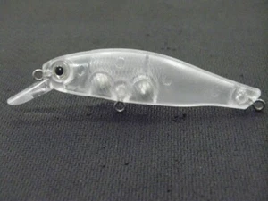 Señuelo de pesca wLure 10 cuerpos de señuelo de pesca de pececillos en blanco 3 1/4 pulgadas sin pintar UPM606 - Imagen 1 de 6