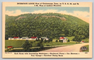 Chattanooga TN Tennessee - Interstate Lodge - Linen Postcard - 1940s - Picture 1 of 2