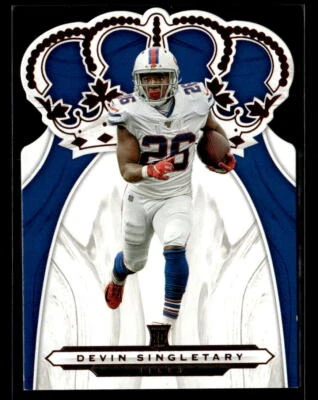 Devin Singletary 2019 Panini Chronicles #CR-23 Crown Royale Buffalo Bills - Image 1 of 2