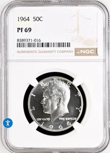 1964 Kennedy Half NGC PF 69 * Real Nice! - Price Guide $135 * - Picture 1 of 2