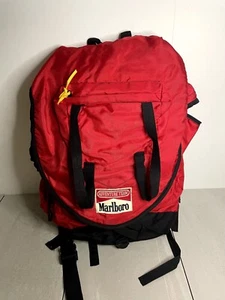 Vintage 90s Marlboro Adventure Team Large Rucksack Camping/Hiking Backpack - Picture 1 of 14