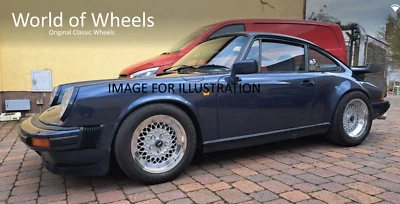 RIAL Mesh 7x16 8x16 5x130 Porsche 911 930 944 928 Classic Retro Staggered - Image 1 of 4