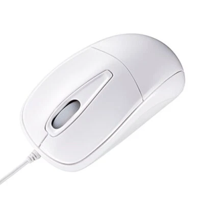 MA122HW Sanwa Supply MA-122HW Wired USB Mouse, Quiet, Optical, 3 Buttons, - Image 1 of 4