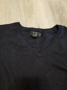  Marca - Suéter Meraki de algodón con cuello en V para mujer, azul talla L (US 10) - Imagen 1 de 3