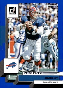 Jim Kelly 2022 Donruss - Blue Press Proof #121 - Buffalo Bills - Picture 1 of 2