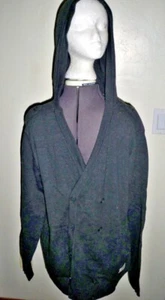 MEN'S GUYS VANS OTW GRAY CARDIGAN KNIT SWEATER BUTTON UP NEW $70 - Picture 1 of 1