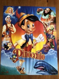 Walt Disney Pinocchio Movie Poster 20" x 16" Jiminy Cricket Vintage Disney - Picture 1 of 11