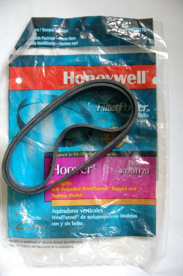 Pack de 2 correas de repuesto Honeywell Hoover. Hoover Honeywell H33170 40201170 Foto 1 de 1