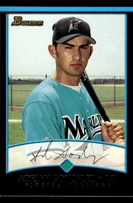 Tarjeta Bowman #343 2001 Adrián González Marlins de Florida Foto 1 de 2