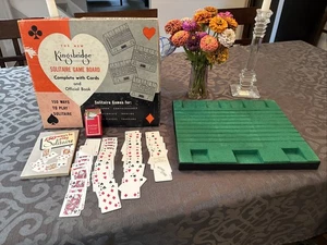 Vintage Kingsbridge Solitaire Spielbrett Deck Karten & offizielles Buch - vollständig! - Bild 1 von 9