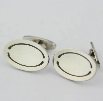 Georg Jensen gemelli #75A argento sterling - gioielli modernisti danesi - Immagine 1 di 4