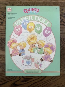 Muñecas de papel vintage Quints 5 veces The Fun 1990 libros dorados sin cortar B2080 - Imagen 1 de 5
