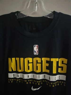 Camiseta Nike Denver Nuggets Dri-Fit XL Para Hombres Azul Gráfico Logo NBA Foto 1 de 4