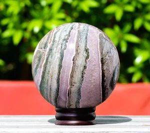 Large 125MM Green Mariposite Crystal Sphere Chakra Healing Stone For Home Decor - Imagen 1 de 4