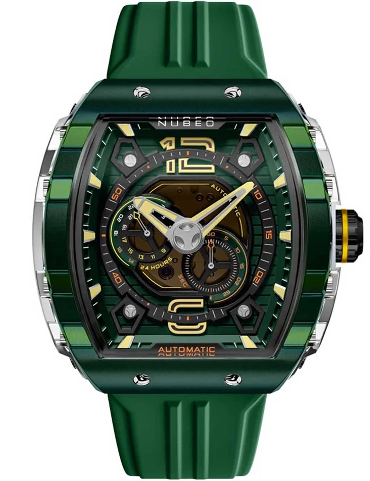 Nubeo Magellan 24H Automatic Stainless Steel Wristwatch NB-6087-05