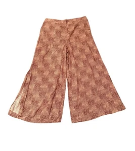 Jessic Simpson Palazzohose weites Bein braun Leopardenmuster neu mit Etikett Größe 2X (A1067) - Bild 1 von 7