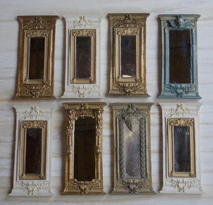 Dolls House Ornate Tall Mirrors 1 /12Th Scale - Picture 1 of 1