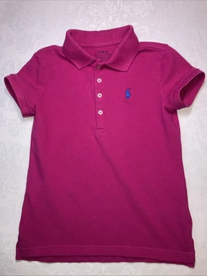 Polo Ralph Lauren Shirt Girls Size 7 Small Short Sleeve Collared Polo Shirt - Image 1 of 4