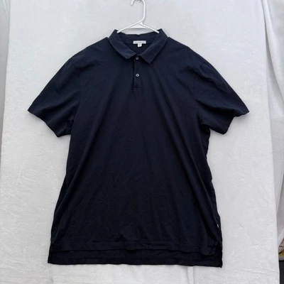 James Perse Polo Shirt 5 2XL Black Casual Preppy Pima Cotton - Image 1 of 4