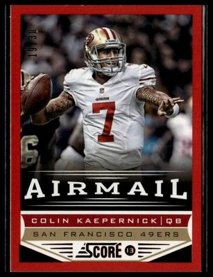 2013 Score #248 Colin Kaepernick Red Zone #/30 - Image 1 of 2